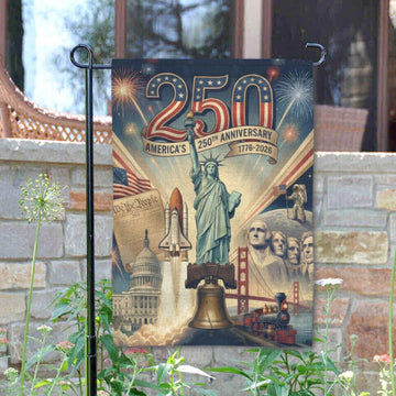 Joycorners America 250th Anniversary Patriotic Garden Flag