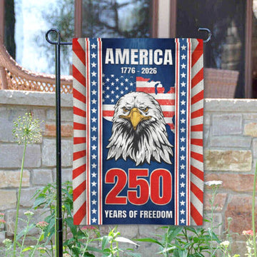 Joycorners America 250 American Eagle Garden Flag