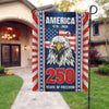 Joycorners America 250 American Eagle Garden Flag