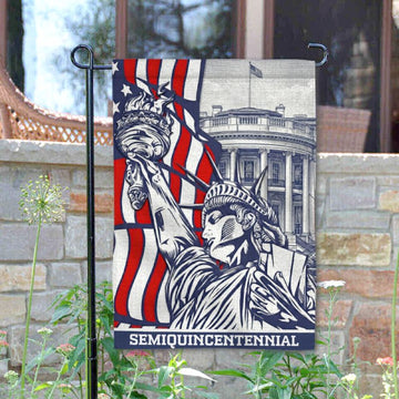 Joycorners America Semiquincentennial Patriotic Garden Flag
