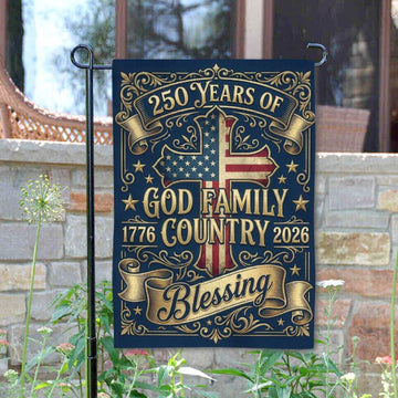 Joycorners America 250 Patriotic Blessings Garden Flag