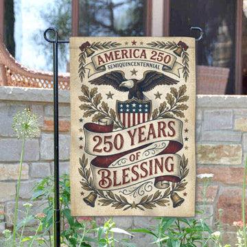 Joycorners America 250 Blessings of Freedom Patriotic Garden Flag