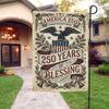 Joycorners America 250 Blessings of Freedom Patriotic Garden Flag