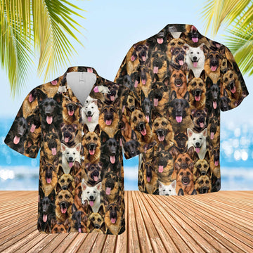 Joycorners You Will Have A Bunch Of German Shepherds All Over Printed 3D Hawaiian shirt