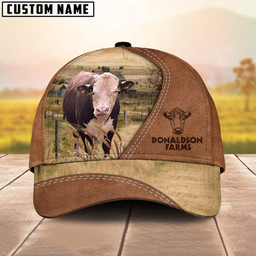 Joycorners Hereford Customized Name Brown Cap For David