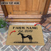 Joycorners Horse Custom Farm Name Custom Year Coir Doormat