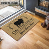 Joycorners Brahman Life Is Better On The Farm Custom Name Coir Doormat