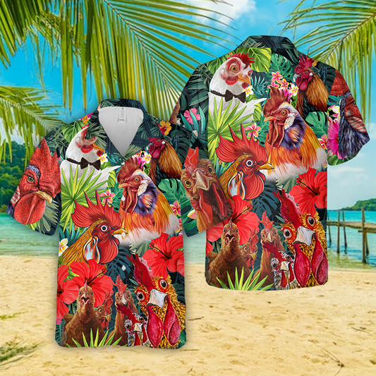 Joycorners Chicken Hawaiian Shirt