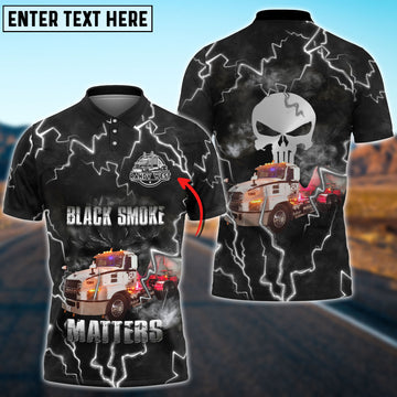 Joycorners Truck 'Black Smoke Matters' Personalized Name Shirt For Randy West