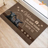 Joycorners Black Angus Welcome To Our Home Brown Doormat