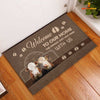 Joycorners Hereford Cattle Welcome To Our Home Brown Doormat