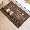 Joycorners Hereford Cattle Welcome To Our Home Brown Doormat