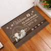 Joycorners Charolais Cattle Welcome To Our Home Brown Doormat