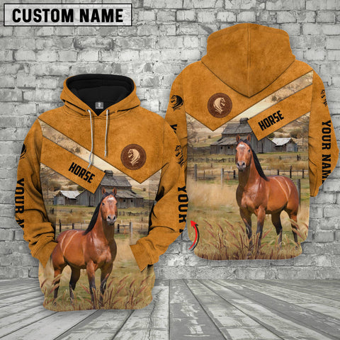 Joycorners Farm Horse Custom Name Printed Shirts