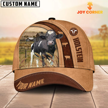 Joycorners Holstein Cattle Customized Name Farm Cap