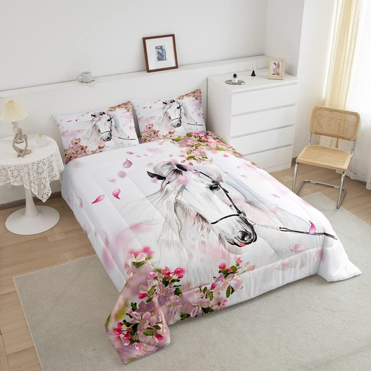 JoyCorners Horse Pattern 3D Bedding Set