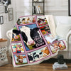 Joy Corners "Just A Girl Who Love Cows" Pattern Blanket