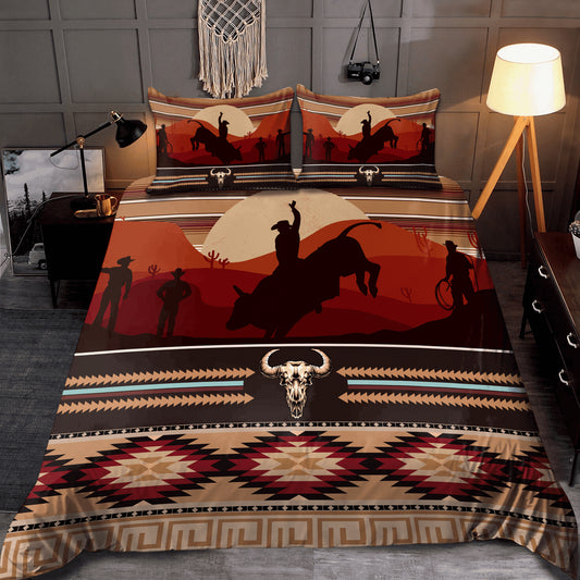 Joycorners Rodeo - Bull Riding Personalized Name Bedding Set