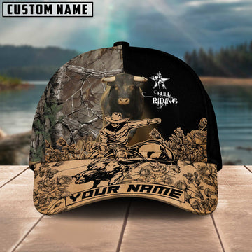 Joycorners Rodeo - Bull Riding Personalized Name Cap