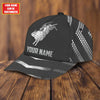 Joycorners Rodeo - Bull Riding Personalized Name Grey Cap