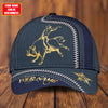 Joycorners Rodeo - Bull Riding Personalized Name Navy Gold Cap