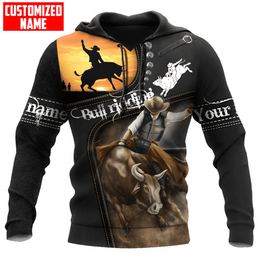 Joycorners Rodeo - Bull Riding Personalized Name Shirts