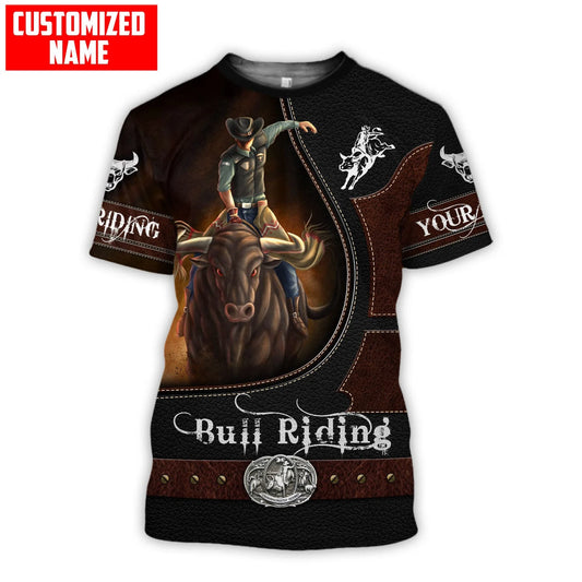 Joycorners Rodeo - Bull Riding Personalized Name Shirts