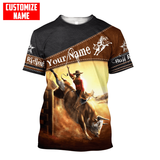 Joycorners Rodeo - Bull Riding Personalized Name Shirts