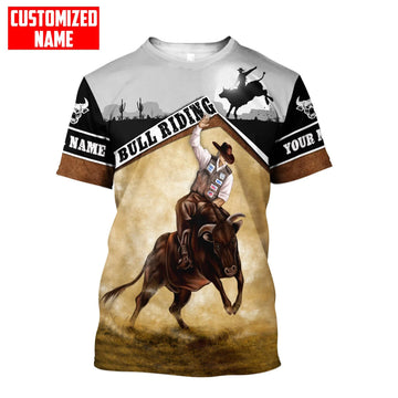 Joycorners Rodeo - Bull Riding Personalized Name Shirts
