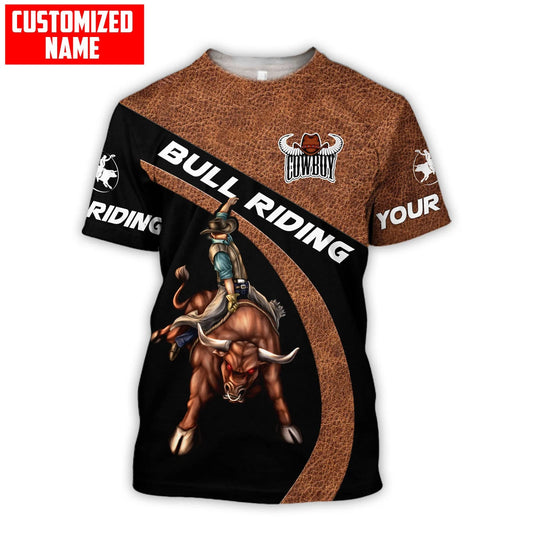 Joycorners Rodeo - Bull Riding Personalized Name Shirts