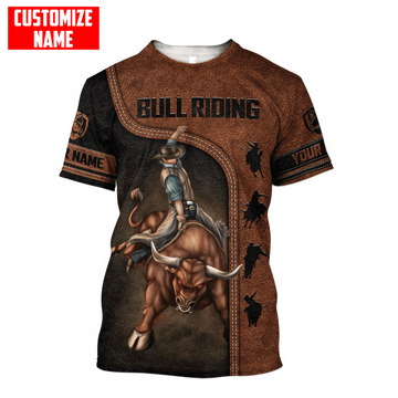 Joycorners Rodeo - Bull Riding Personalized Name Shirts