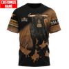 Joycorners Rodeo - Bull Riding Personalized Name Shirts