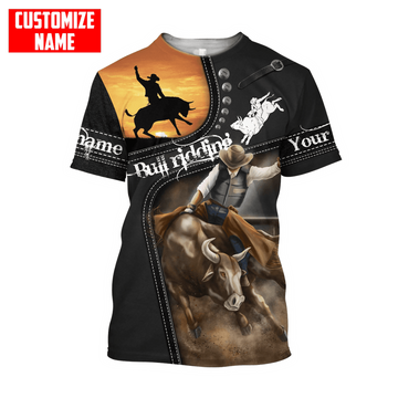 Joycorners Rodeo - Bull Riding Personalized Name Shirts