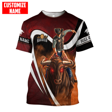 Joycorners Rodeo - Bull Riding Personalized Name Shirts