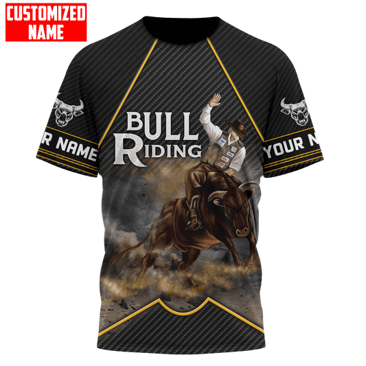 Joycorners Rodeo - Bull Riding Personalized Name Shirts