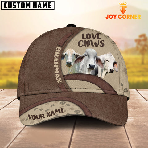 Joycorners Brahman Cattle Happiness Personalized Name Cap