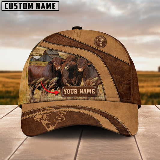 Joycorners Beefmaster Cattle Customized Name Brown Cap