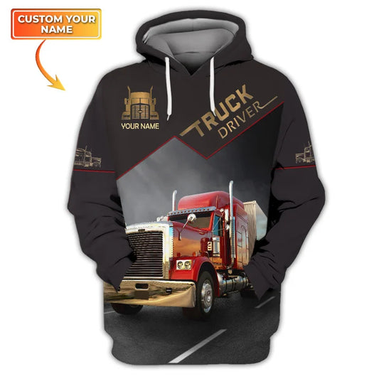 Joycorners Truck Personalized Name Shirts Truck Driver Lover