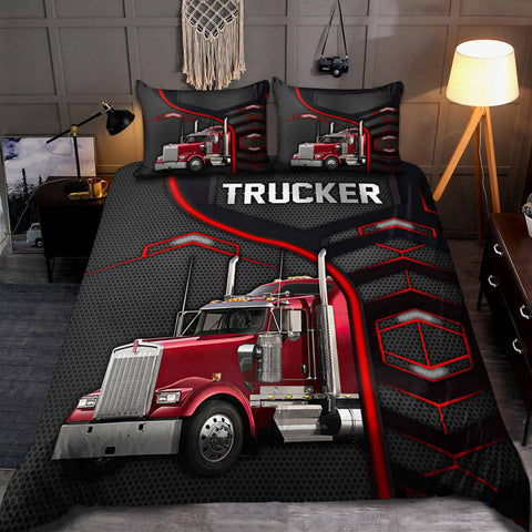 Joycorners Trucker Bedding Set For Truck Driver