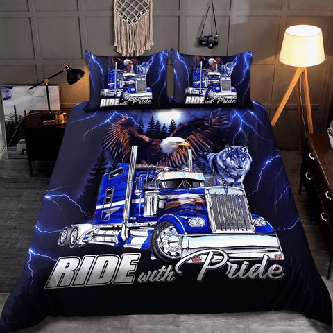 Joycorners Truck Ride with Pride Bedding Set