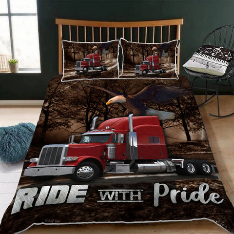Joycorners Trucker Ride with Pride Bedding Set