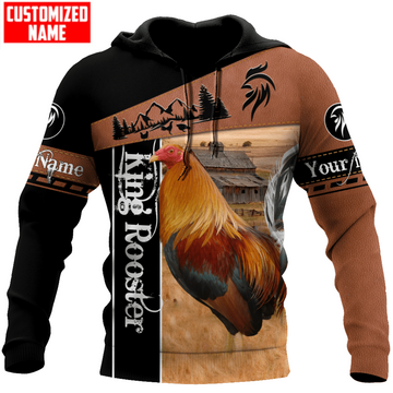 Joycorners Custom Name Rooster 3D Design All Over Printed Shirts