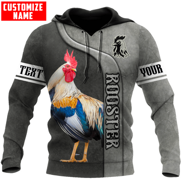 Joycorners Custom Name Rooster 3D Design All Over Printed Shirts