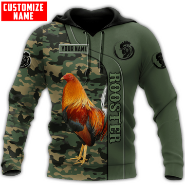 Joycorners Custom Name Rooster 3D Design All Over Printed Shirts