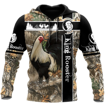 Joycorners King Rooster 3D Design All Over Printed Shirts