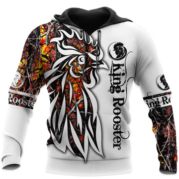 Joycorners King Rooster 3D Design All Over Printed Shirts