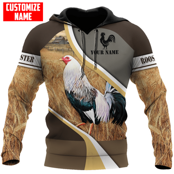 Joycorners Custom Name Rooster 3D Design All Over Printed Shirts