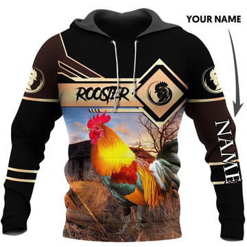 Joycorners Custom Name Rooster 3D Design All Over Printed Shirts