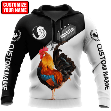 Joycorners Customized Name Rooster 3D Design All Over Printed Shirts