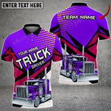 Joycorners Truck Multicolor Option Personalized Name Shirt For Truck Driver (4 Colors)